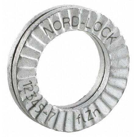 Nord-Lock 2146 Wedge Lock Washer, For Screw Size 1/2 In Steel, Advanced