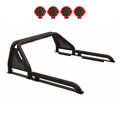 Black Horse GLADIATOR Roll Bar Modular Black w/7''Dia LED Fits 2011-2026 Ram 2500