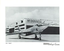 F3H-1 Demon Jet Fighter 1950s Brochure Print McDonnell Aircraft Corp Flyer *P32b