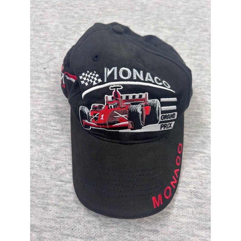 Casquette Ajustable Monaco Grand Prix - Brodée - Noire - Occasion