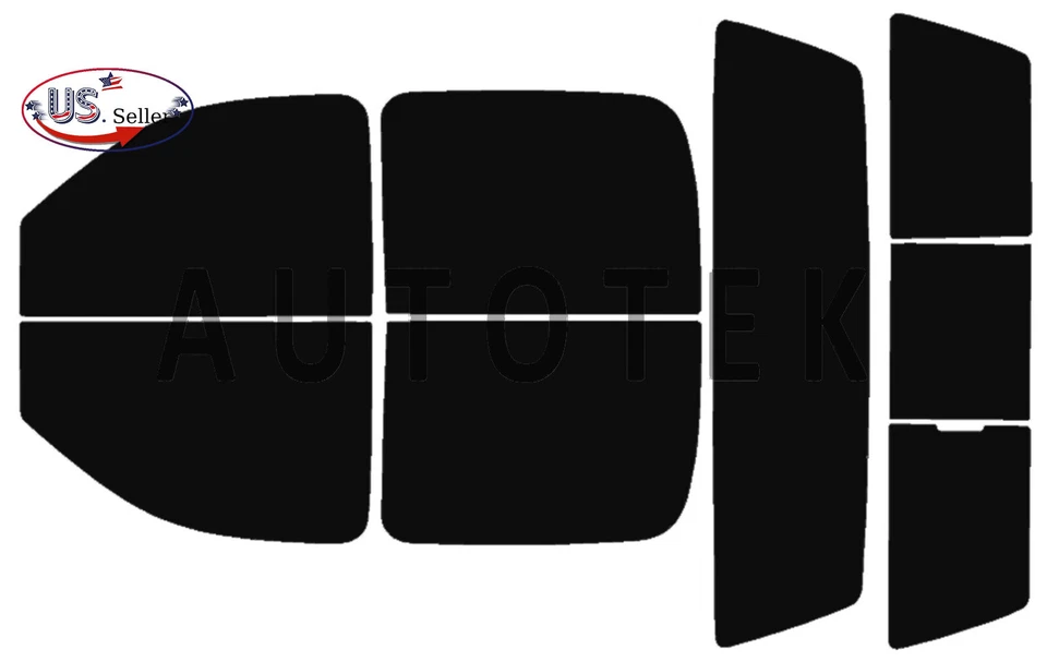 Película de ventana precortada para Chevy Silverado 1500 doble cabina 2007-2013 cualquier tono de tinte Foto 2 de 4