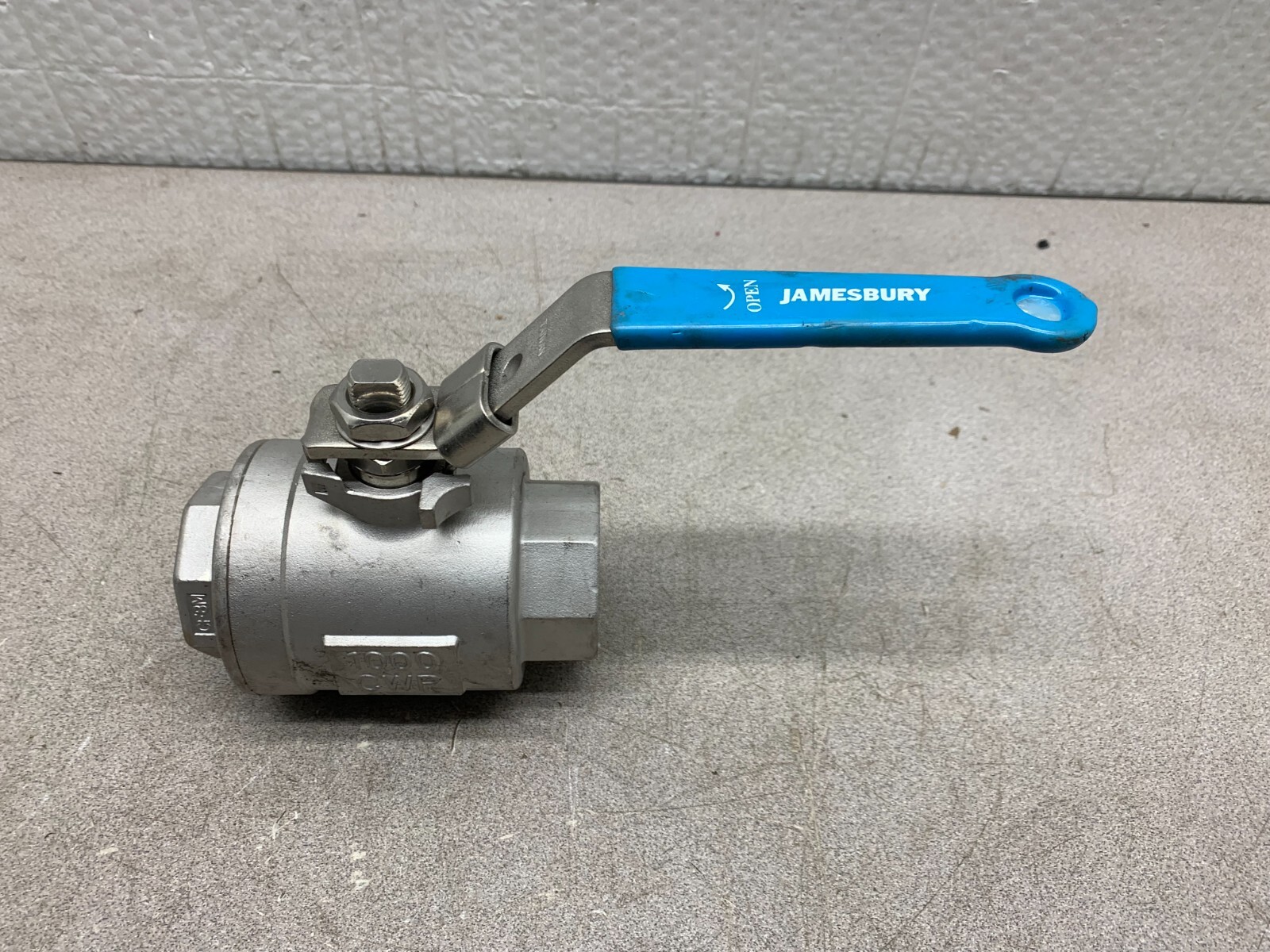 new-jamesbury-1000-cwp-1-1-2-cf8m-stainless-ball-valve-6f-3600mt-b-ebay