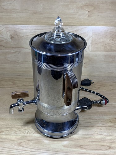 Universal Landers Frary Art Deco Cafetera Urna Percoladora Eléctrica De Colección Probada - Imagen 2 de 7