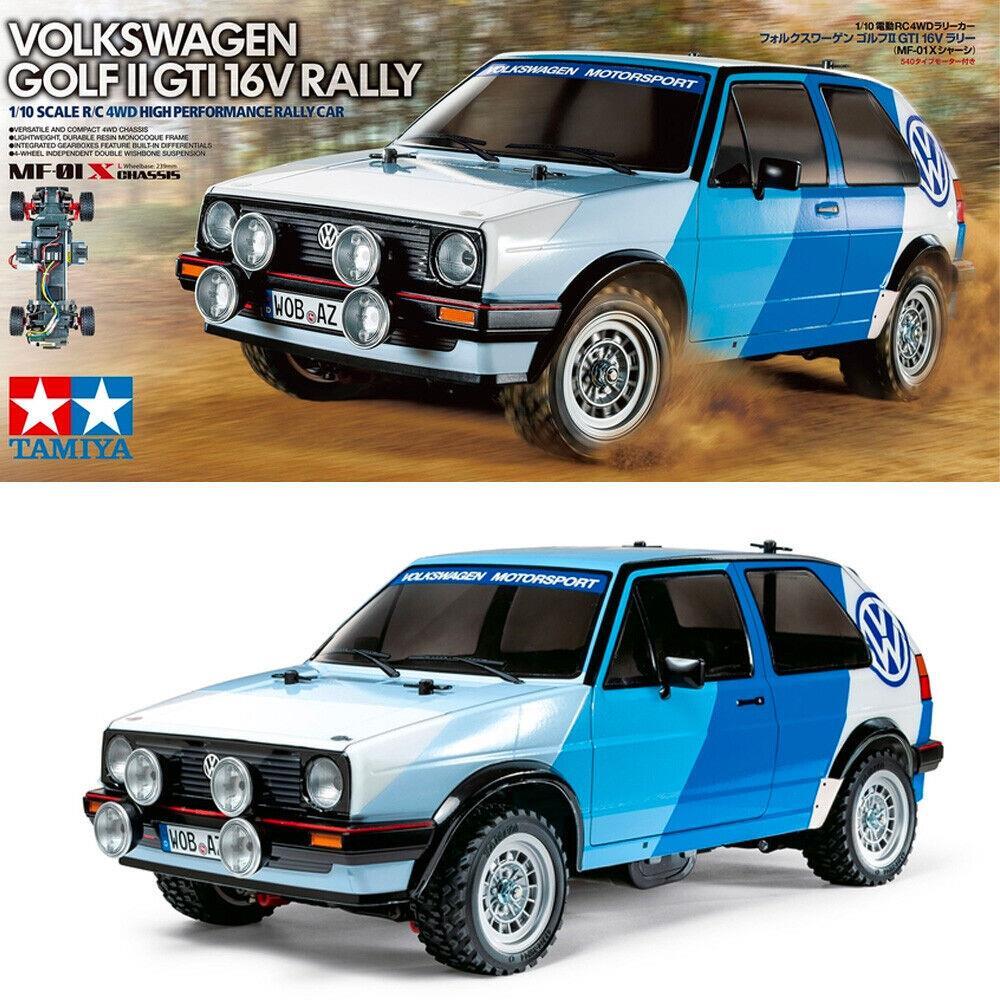 タミヤMF-01X GOLFII GTI RALLY　オプション付 Tamiya 58714 1/10 RC VW Golf MK2 GTI 16V Rally (MF-01X