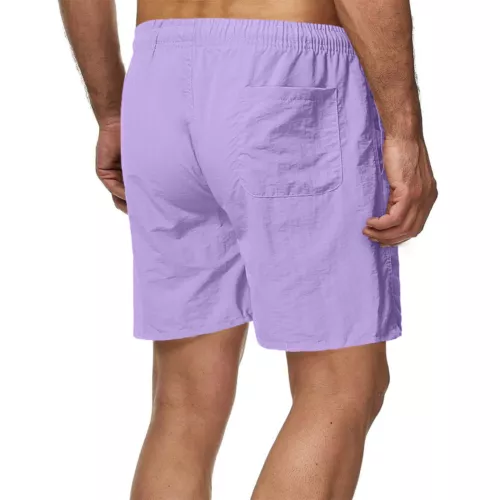 Herren Freizeit Lose Shorts Taschen Kordelzug Einfarbig Strand Basic Shorts - Bild 40 von 64