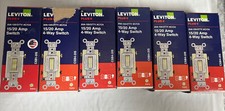 Leviton 20 Amp Preferred Toggle Switch, Ivory 6PK 
