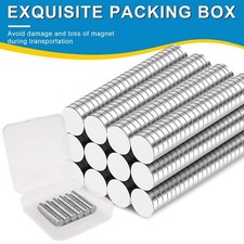 Small Magnets, 100 Pack Refrigerator Magnets 8x2mm Rare Earth Magnet Neodymium M