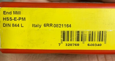 DORMER C273 1 Inch 140 Z 5 End Mill HSS-E-PM DIN 844 L Italy 6RR 0821164