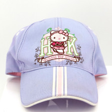 Hello Kitty Baseball Cap Purple Embroidered Adjustable 2007 Girls