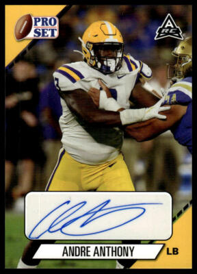 2021 Pro Set College Football #PS-AA2 Andre Anthony Autographs Gold