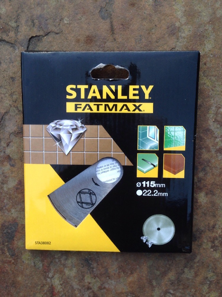 Stanley Fatmax Diamond Cutting Disc 115mm for Tiles, Marble and Granite
