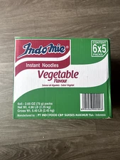 Indomie Instant Noodles Vegetable Flavour 30ct box Expiry Jan 2025