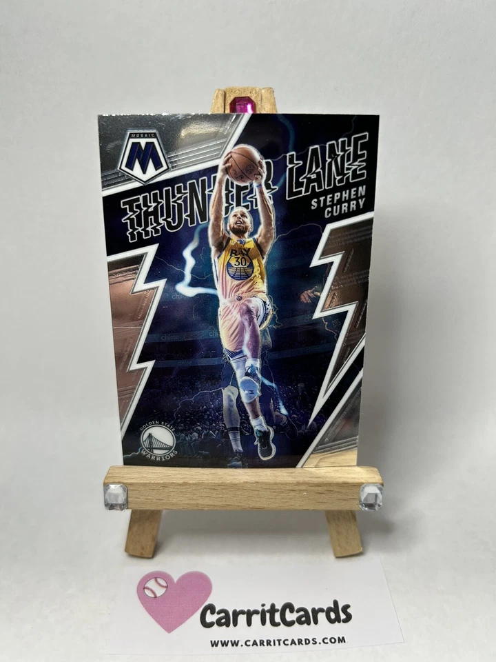 STEPHEN CURRY 2021-22 Panini Mosaic Thunder Lane #17 Golden State Warriors - Image 2 of 4