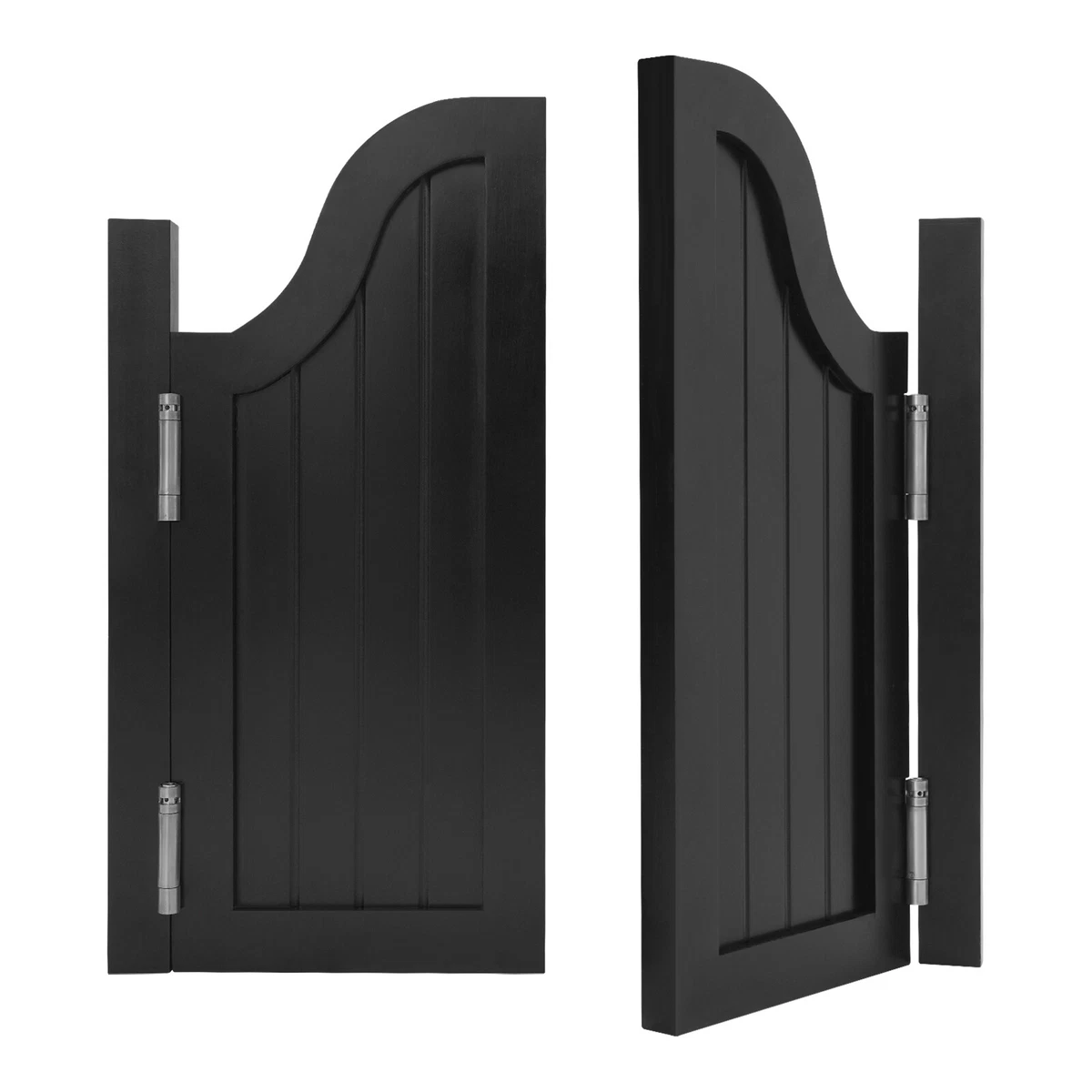 Puerta divisoria de rayas verticales puerta batiente de madera maciza para partición de entrada