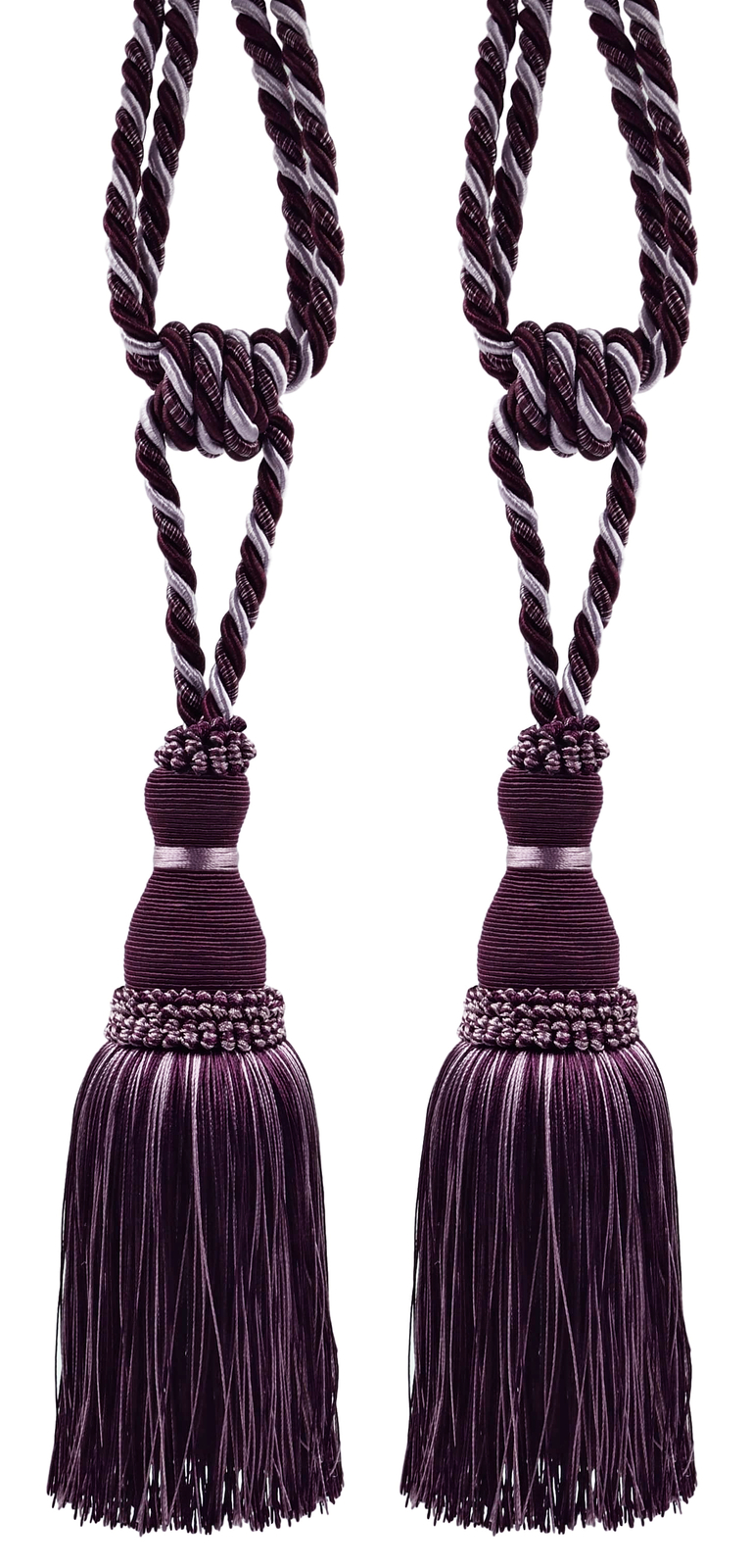 DÉCOPRO Tassel Tieback, Style# TBH8, Color# 2927 - Luscious Lavenders [Set of 2]