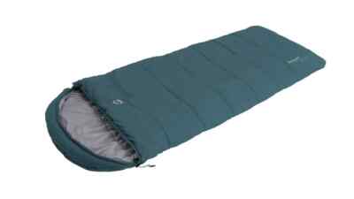Outwell Campion Lux Schlafsack türkis - 3 Jahreszeiten, recycelte Füllung, mit Kapuze