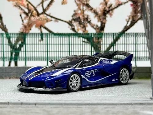 LT 1:64 Blue FXXK EVO Super Racing Sports #27 Model Diecast Metal Car - Picture 5 of 11