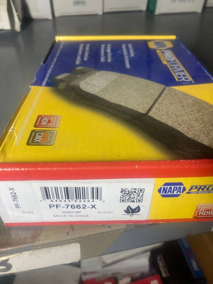 Pastillas de freno de cerámica NAPA PROFORMER PF7662X para Cadillac Deville 00-09 06-11 DTS Foto 2 de 2