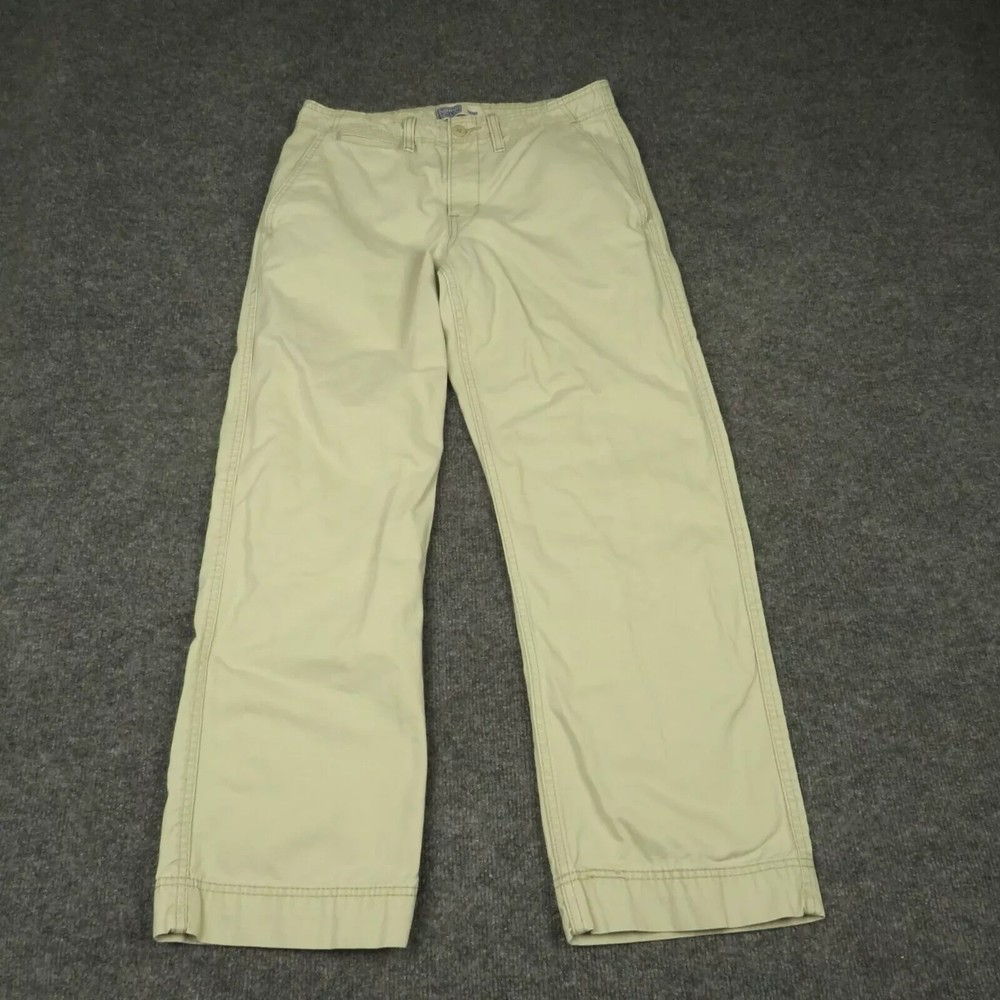 Levis Mens 31x28 Straight Leg Cotton Chino Pants Mid Rise Preppy Pockets