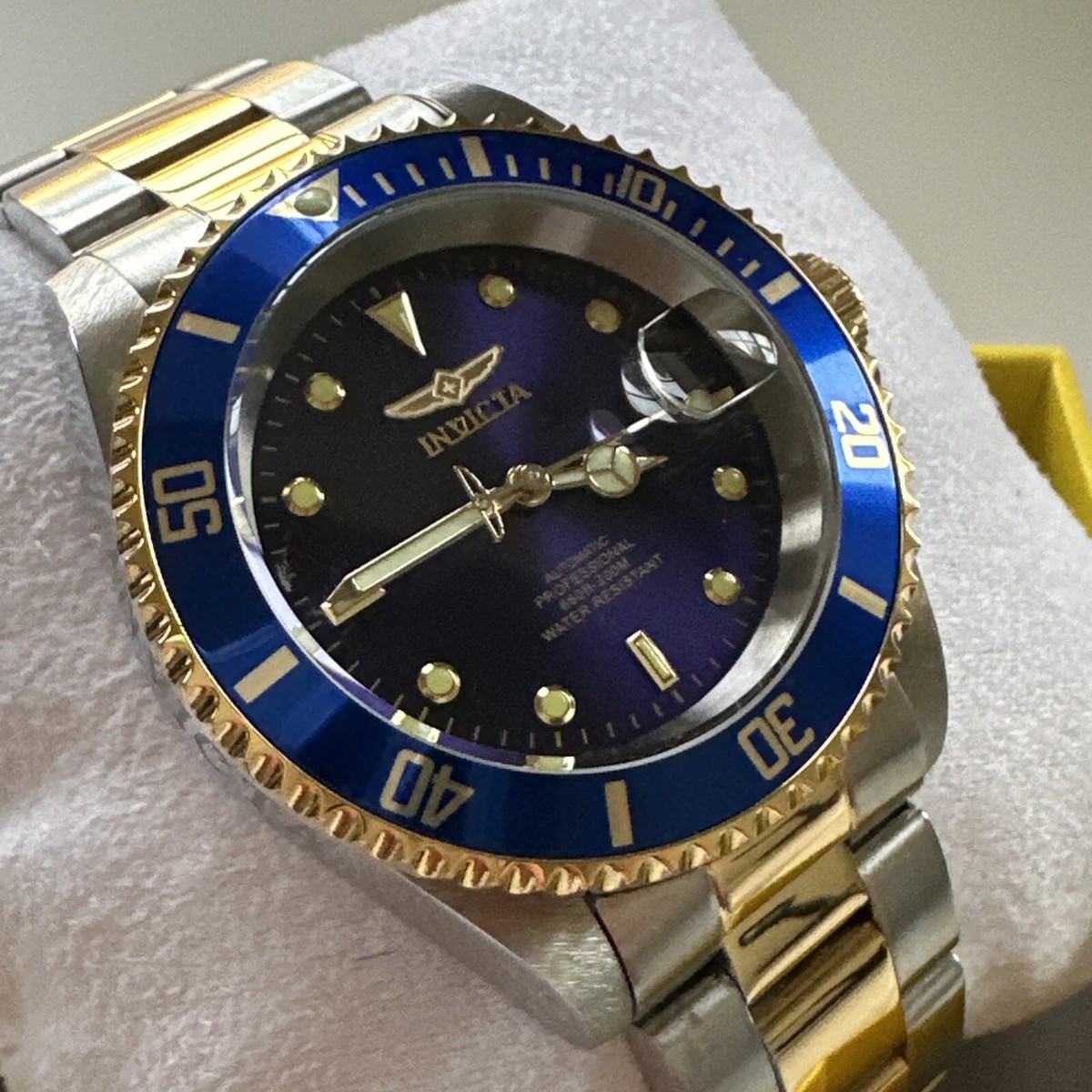 Invicta 89280B Pro Diver 23k Men's Wrist Watch - Silver/Gold for