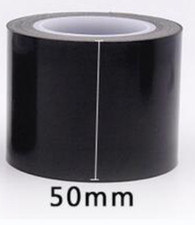 Heat Resistant Tape High Temperature Adhesive Tape Black 10m 50mm 0.18mm