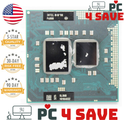 Intel Mobile Pentium Dual-Core P6000 SLBWB 1.86GHz PGA 988A Laptop CPU Processor