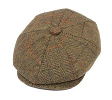 Faux Fur Lined Baker Boy Hat 