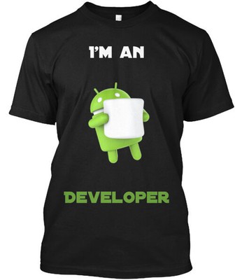 Android Developer Tee T-shirt Made in the USA Size S to 5XL