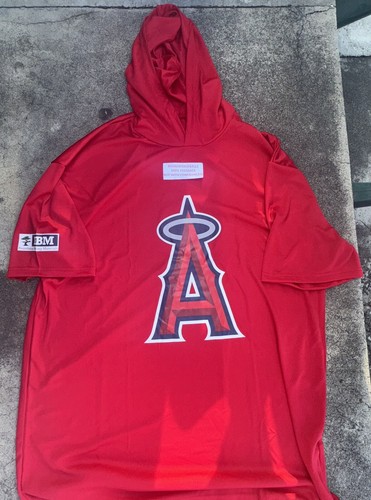 🔥LOS ANGELES ANGELS SHORT SLEEVE HOODIE 8-30-24 SGA SIZE XL🔥