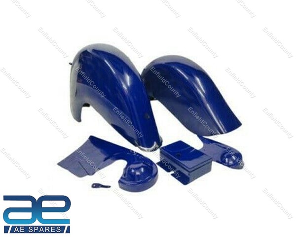 FüR Indisch Chief Post Krieg Modell Fender Set Mit Kette Schutz & Toolbox Blau-image