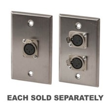 Stainless Steel Wall Plate Female Xlr Socket Professional Look Attractive Finish