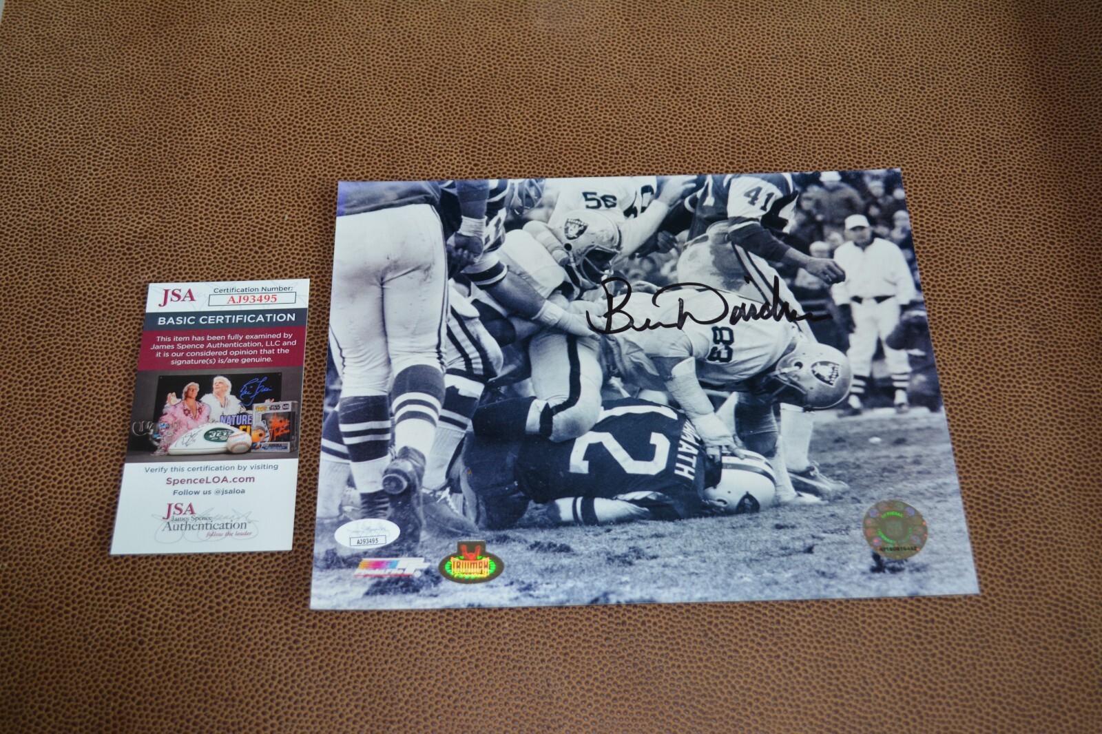 Ben Davidson Oakland Raiders Autographed Signed 8x10 JSA Authentication 