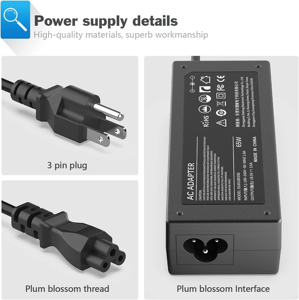 upbright new 19.5v ac/dc adapter compatible dell s2415h s2715h