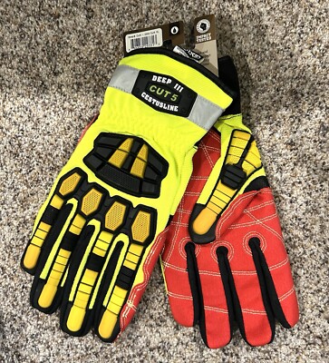 Cestus Armored Gloves Deep III Cut 5 # 3204 CUT5 XL