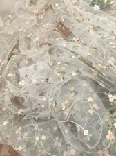 Delicate Embroidered Flower Mesh Fabric Flower Girl Dress Lace Fabric Veil Lace