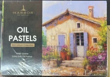 HARBOR ART SUPPLIES Oil Pastels Extra Soft Set Assorted Colors, Set of 36 X 2