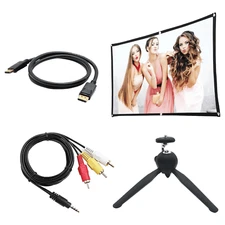 Supersonic Home Theater Projector Kit with 100 Inch Screen