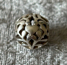 Chamilia Filigree Heart Charm Sterling Silver 925 Retired Rare