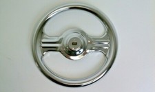 2 Spoke Pedal Car Steering Wheel In Chrome