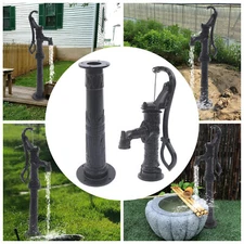 Pitcher Manual Hand Water Pump Garden Boost Pump Cast Iron Well Fountain/ Stand