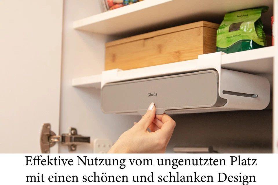 Gewürzregal mit 6 Gewürzgläsern Küchen Organizer selbstklebend Aufbewahrung - Bild 4 von 4