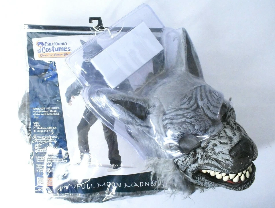 California Costumes Big Bad Wolf Full Moon Madness Adult Costume + Mask M 40-42 - Image 2 of 4