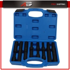 16Pcs Locking Lug Nut Master Set Removal Tool Kit Wheel Lock Key Double Hex-Head