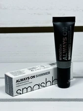 Smashbox Always On Shimmer Cream Shadow, Charcoal Shimmer, 0.34oz/10mL,NIB