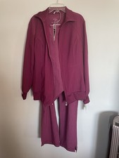 Cherokee Infinity 3 pc Scrub Set Ladies. Jacket Med, Top Lg  Pants Large Petite