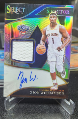 Zion Williamson - 2021 Select X-Factor Memorabilia Signatures 29/99 #XF-ZWL NM.