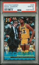 2024-25 Panini Photogenic - Legends Magic Johnson #225 Fireworks /5 PSA 10 Pop 1