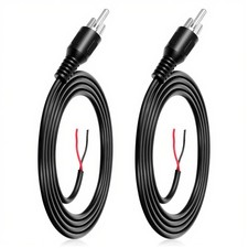 RCA to Speaker Wire Adapter 2 Pack 3.3 ft Speaker Plug Jack Connector Wire Pi...