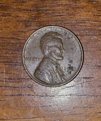 1953 Wheat Penny D Mint Mark From Liberty On Edge Wheat Penny D Mint Mark