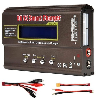 Smart Battery Balance Charger B6 V3 Lipo Discharger 80W 6A For RC Toys NIMH LiHV